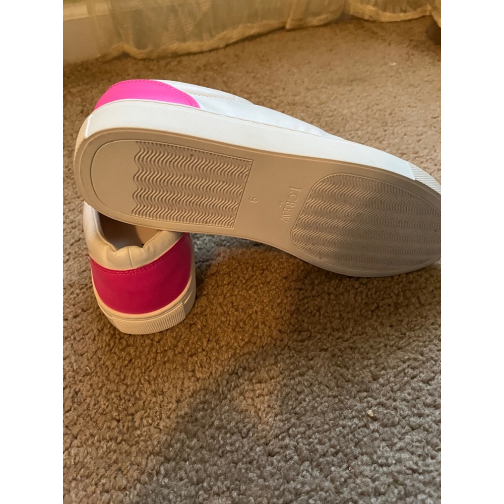 J Crew Road Trip Sneakers in White Pink Womens Size 9 - Picture 4 of 6
